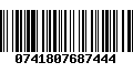 Código de Barras 0741807687444