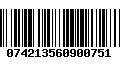 Código de Barras 074213560900751
