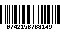 Código de Barras 0742158788149