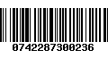 Código de Barras 0742287300236