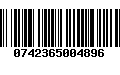 Código de Barras 0742365004896