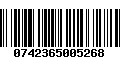 Código de Barras 0742365005268