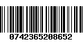 Código de Barras 0742365208652