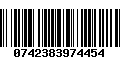 Código de Barras 0742383974454
