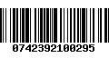 Código de Barras 0742392100295