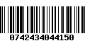 Código de Barras 0742434044150