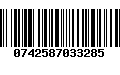 Código de Barras 0742587033285