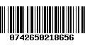 Código de Barras 0742650218656