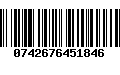 Código de Barras 0742676451846