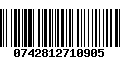 Código de Barras 0742812710905