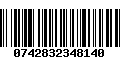 Código de Barras 0742832348140