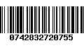 Código de Barras 0742832720755