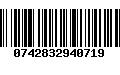 Código de Barras 0742832940719