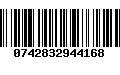 Código de Barras 0742832944168