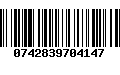 Código de Barras 0742839704147