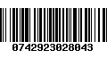 Código de Barras 0742923028043