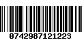 Código de Barras 0742987121223