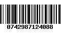 Código de Barras 0742987124088
