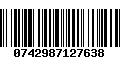 Código de Barras 0742987127638