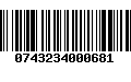 Código de Barras 0743234000681