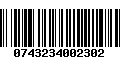 Código de Barras 0743234002302