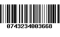 Código de Barras 0743234003668