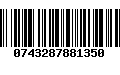 Código de Barras 0743287881350