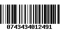 Código de Barras 0743434012491