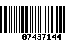 Código de Barras 07437144