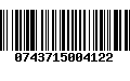 Código de Barras 0743715004122