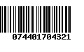 Código de Barras 074401704321