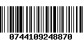 Código de Barras 0744109248870