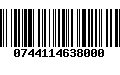 Código de Barras 0744114638000