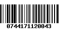 Código de Barras 0744171120043