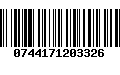 Código de Barras 0744171203326