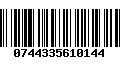 Código de Barras 0744335610144