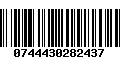 Código de Barras 0744430282437