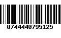 Código de Barras 0744440795125