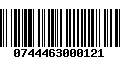 Código de Barras 0744463000121