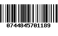 Código de Barras 0744845701189