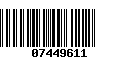 Código de Barras 07449611