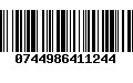 Código de Barras 0744986411244