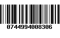 Código de Barras 0744994008306