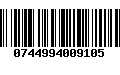 Código de Barras 0744994009105