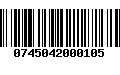 Código de Barras 0745042000105