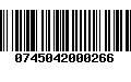 Código de Barras 0745042000266