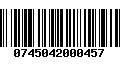 Código de Barras 0745042000457