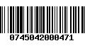 Código de Barras 0745042000471