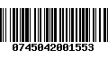 Código de Barras 0745042001553