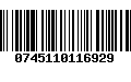 Código de Barras 0745110116929